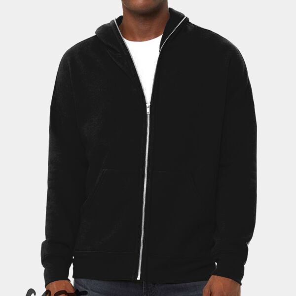 FWD Fashion Unisex Full-Zip Fleece with Zippered Hood Thumbnail