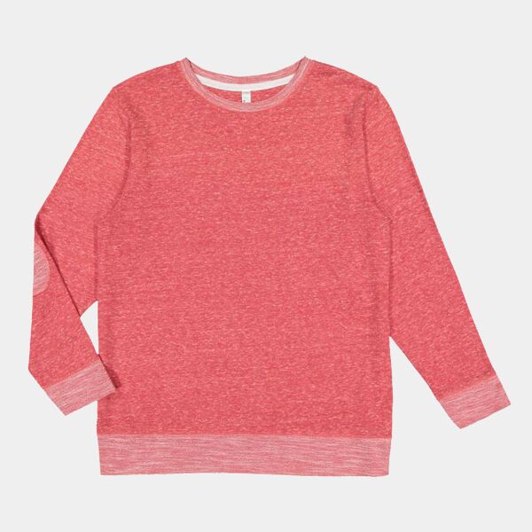 Adult Harborside Melange French Terry Crewneck with Elbow Patches Thumbnail