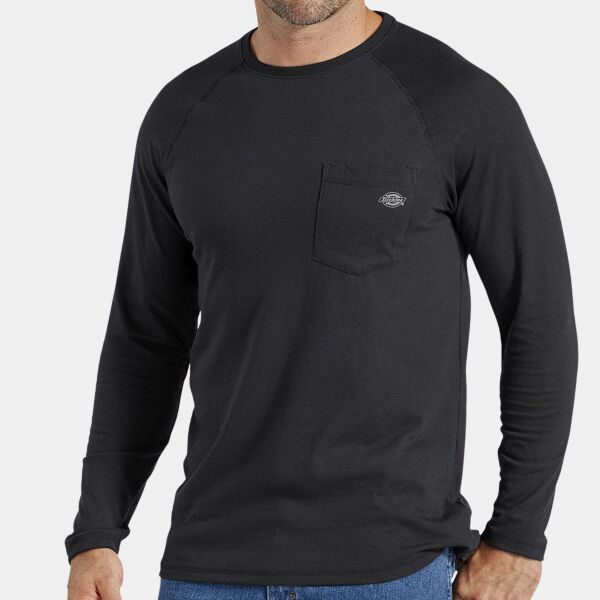 Men's Tall Temp-iQ Performance Cooling Long Sleeve Pocket T-Shirt Thumbnail