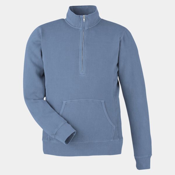 Unisex Pigment Dyed Fleece Quarter-Zip Thumbnail