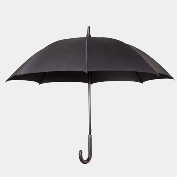 Executive Umbrella With Curved Faux Leather Handle Thumbnail