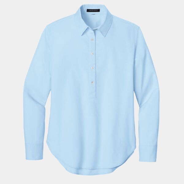Women's Long Sleeve Modern Oxford Shirt Thumbnail