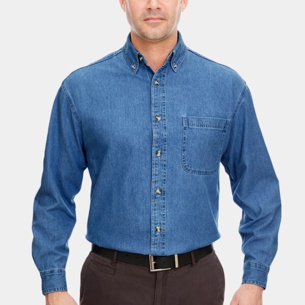 Men's Cypress Denim Shirt with Pocket Thumbnail
