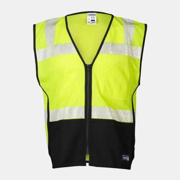 Unisex Premium Black Series® FR Black Bottom Mesh Vest Thumbnail