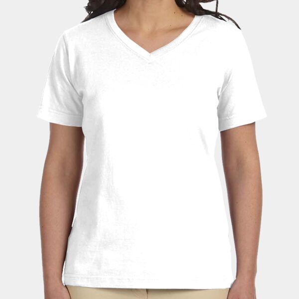 Ladies' Premium Jersey V-Neck T-Shirt Thumbnail