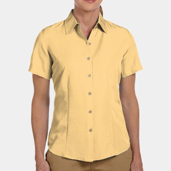 Ladies' Barbados Textured Camp Shirt Thumbnail