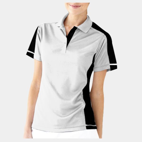 Women's Colorblocked Moisture Free Mesh Polo Thumbnail