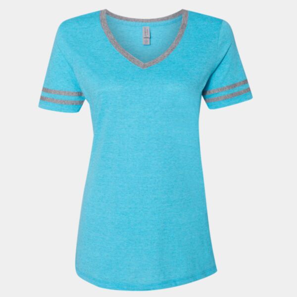 Women's Varsity Triblend V-Neck T-Shirt Thumbnail