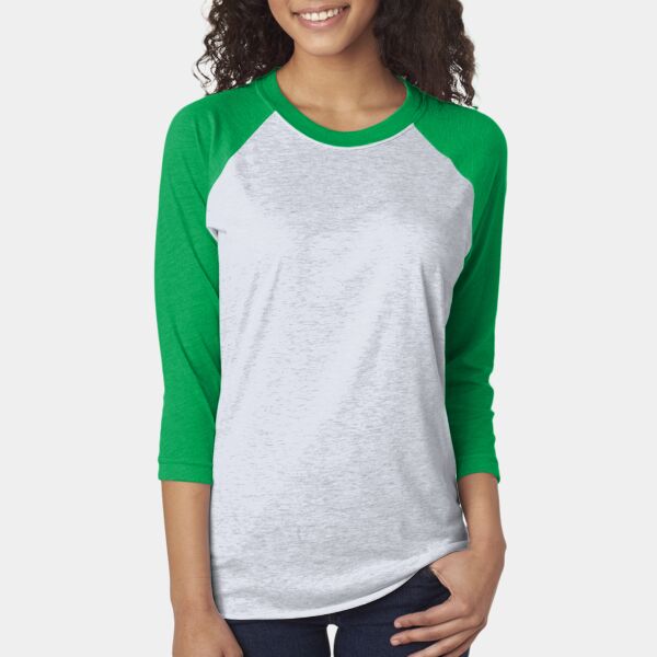 Unisex Triblend Three-Quarter Sleeve Raglan Thumbnail