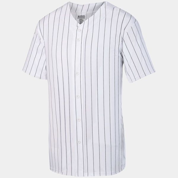 Youth Pinstripe Full Button Baseball Jersey Thumbnail