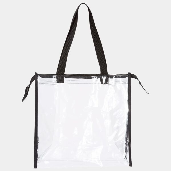 Clear Zippered Tote with Full Gusset Thumbnail