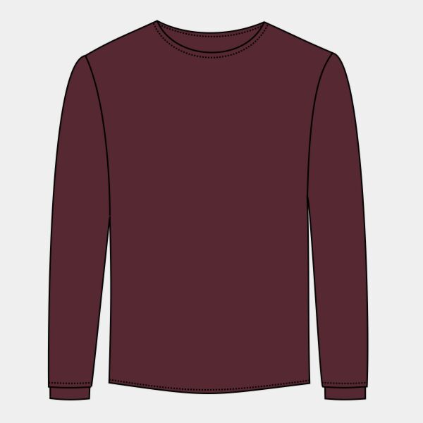 Tagless&#174; 100% Cotton Long Sleeve T Shirt Thumbnail