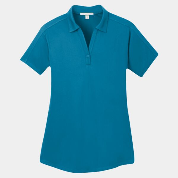 Ladies Diamond Jacquard Polo Thumbnail
