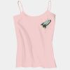 Juniors 1x1 Rib Spaghetti Strap Tank Thumbnail